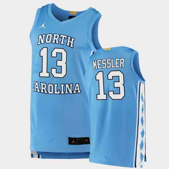 Men North Carolina Tar Heels Walker Kessler Authentic Blue College Basketball Jersey